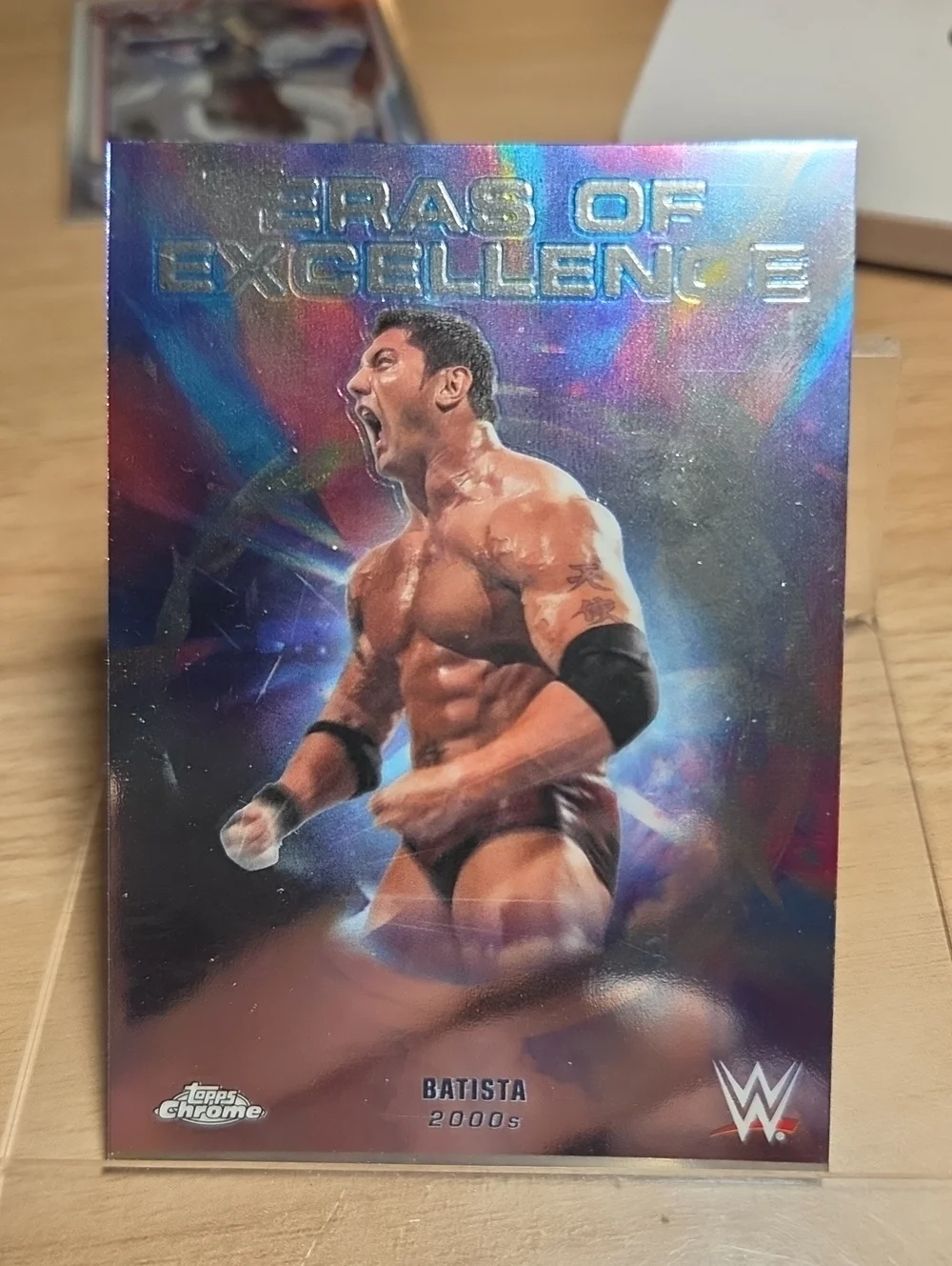 2026 Topps Chrome WWE Holographic Multicolor 'Eras of Excellence' Batista